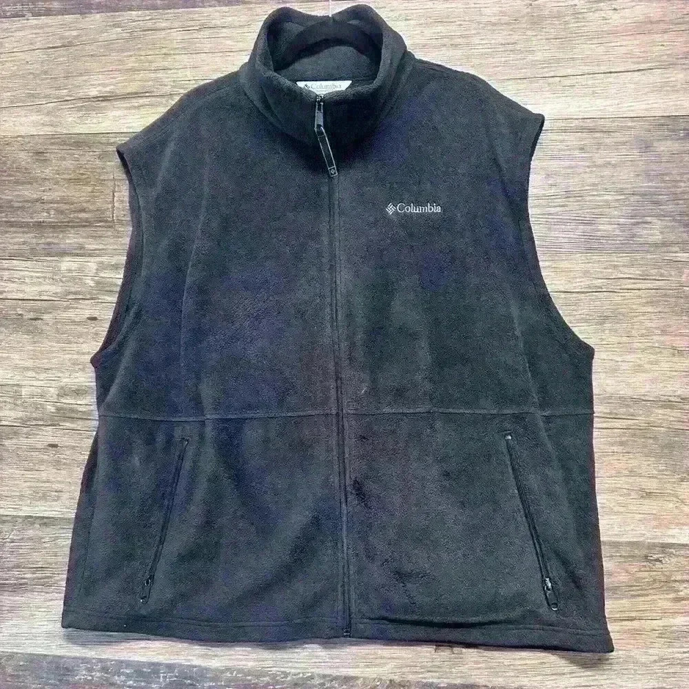 Columbia Black Fleece Vest Men’s Size XXL